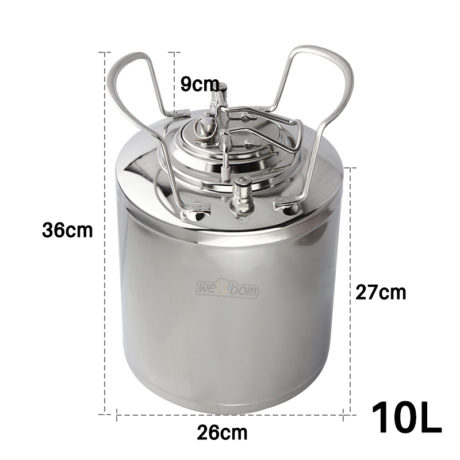 10L Stainless Keg with Handle-1