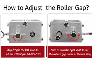 wb01 how to adjst the roller gap