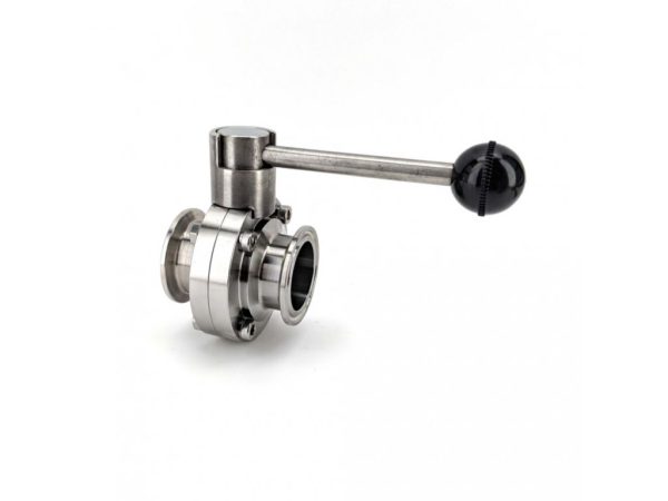 Klapkový ventil CLAMP 64mm NEREZ
