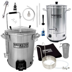 Brewster Dominator Pro 40, varný systém 8, PREMIUM - DigiBoil 35l, chladič, HopSpider, Jacket, hadica, spojky